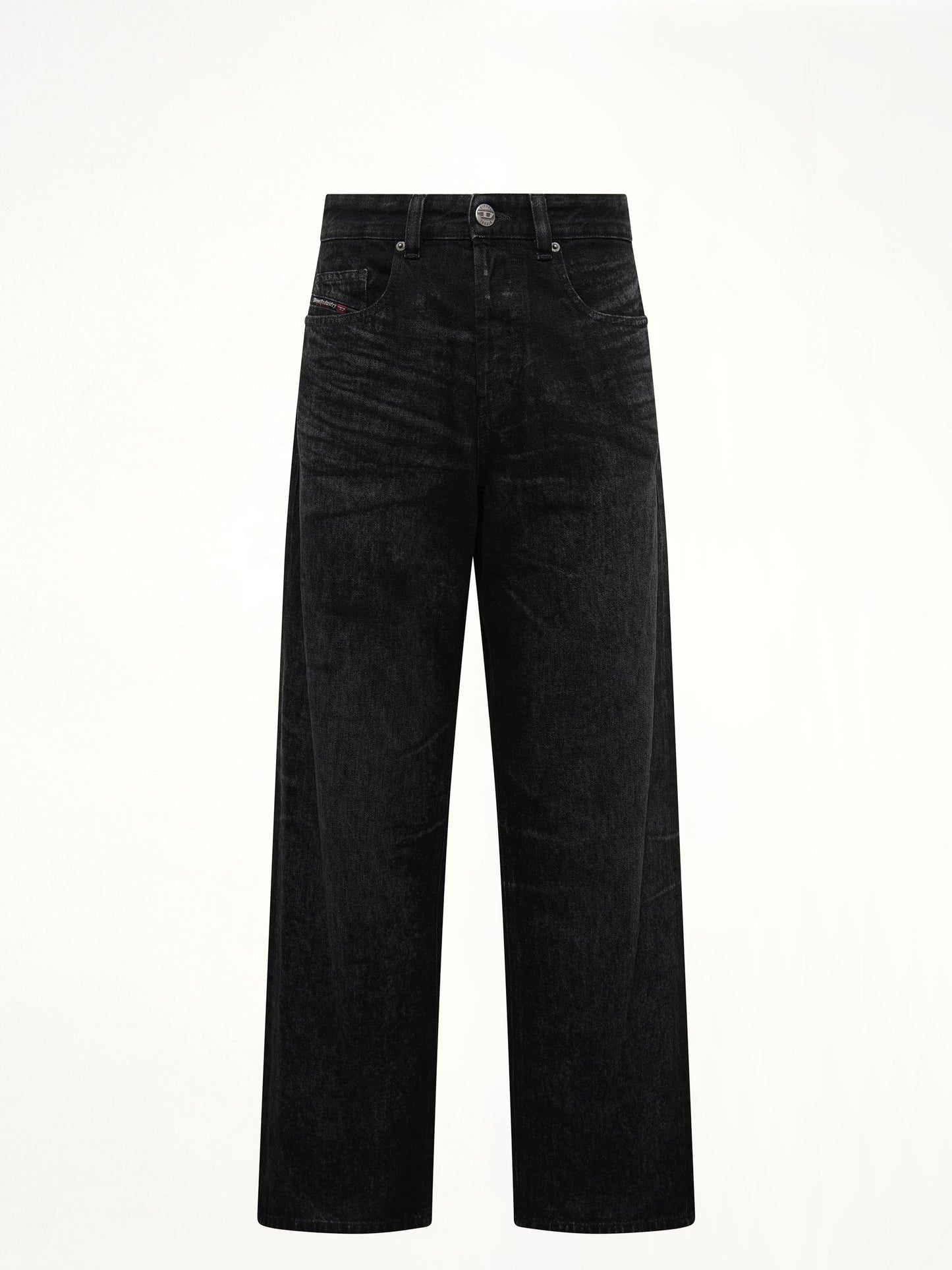 DIESEL 2001 D-MACRO-FSH Relaxed Jeans (Black)