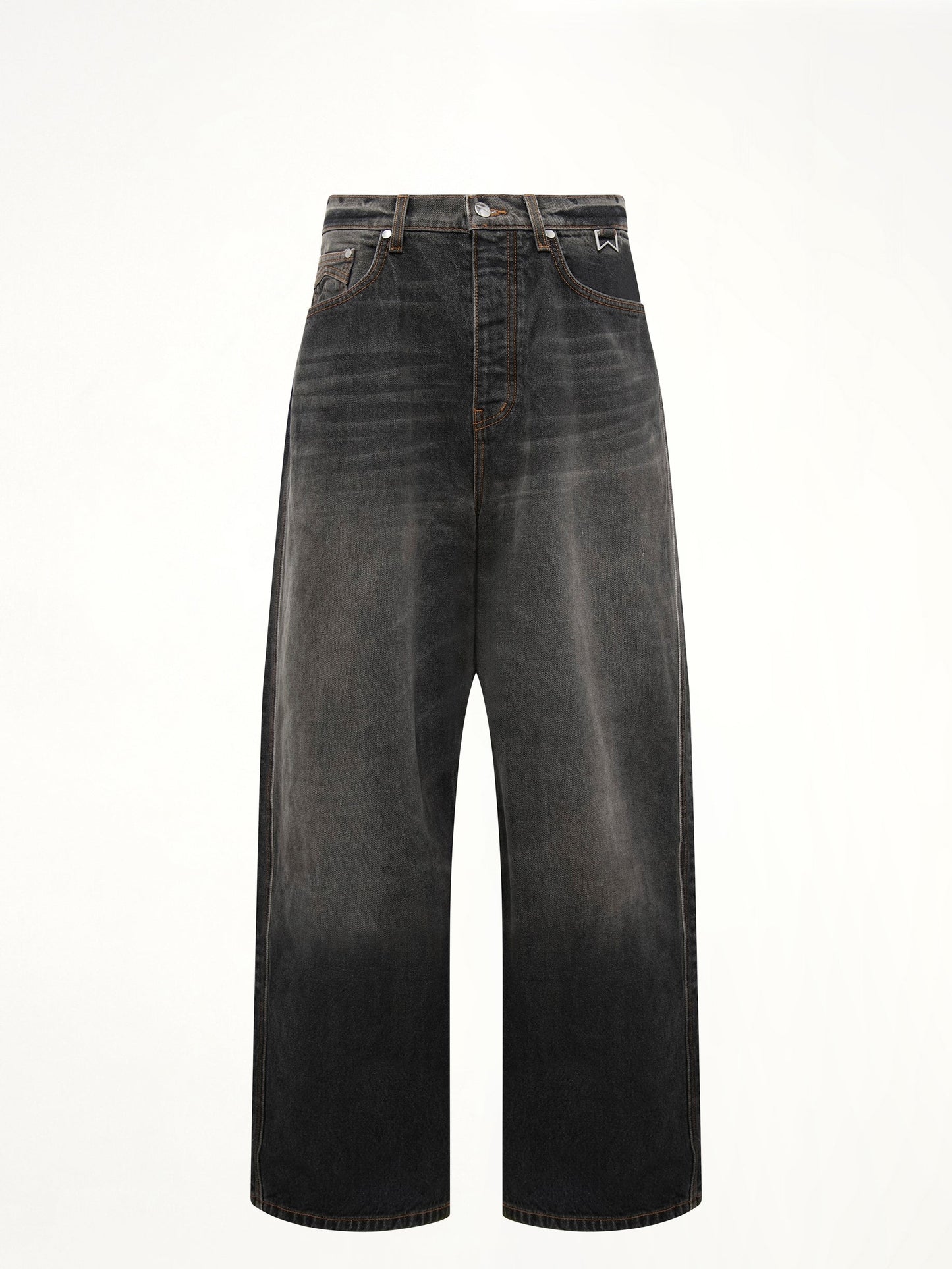 RHUDE Wide Leg Traxedo Denim (Black)
