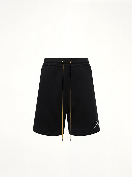 RHUDE Classique Sweatshort (Black/White)