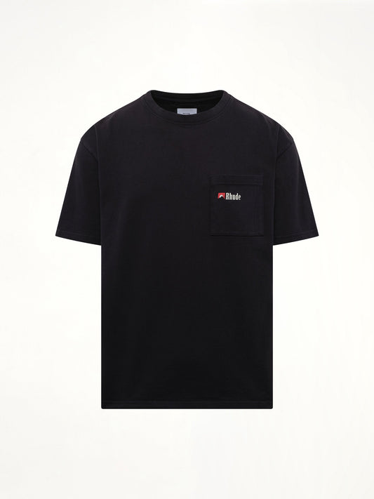 RHUDE Moonlight Wolf Pocket T-Shirt (Vintage Black)
