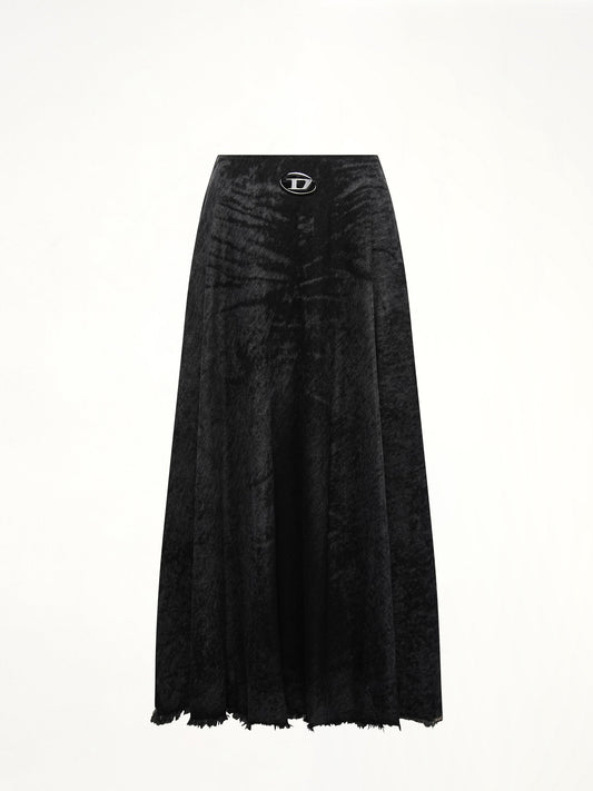 DIESEL DE-HANNIE-FSH Denim Skirt (Black)