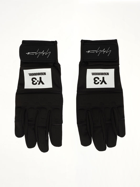 Image of Bracelets. Product name - Y-3 X NBHD Gloves in Black colour by brand - Y-3