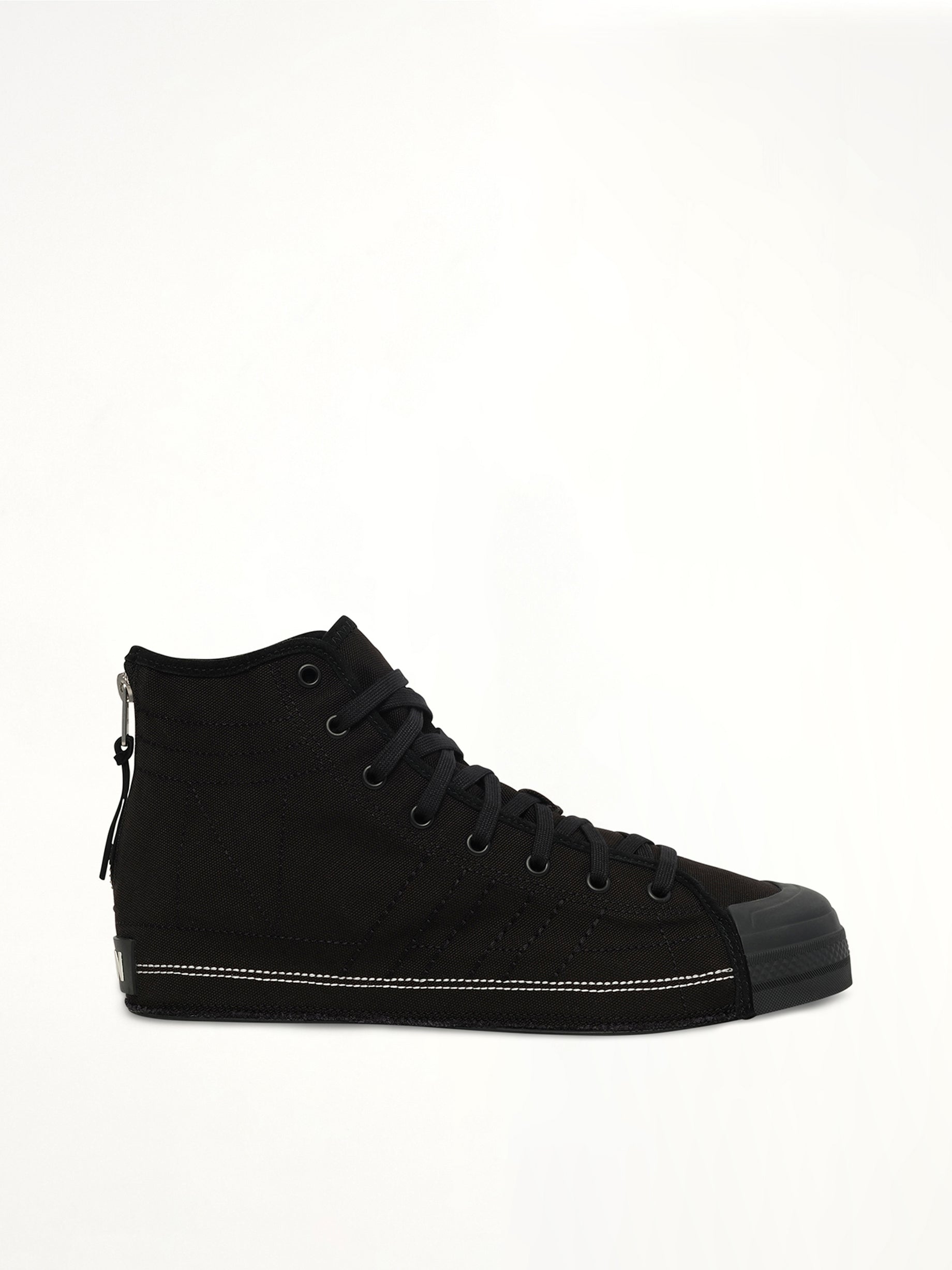 Image of Sneakers. Product name - Y-3 X NBHD Nizza Hi Sneaker in Black colour by brand - Y-3