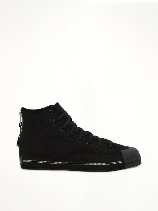 Image of Sneakers. Product name - Y-3 X NBHD Nizza Hi Sneaker in Black colour by brand - Y-3