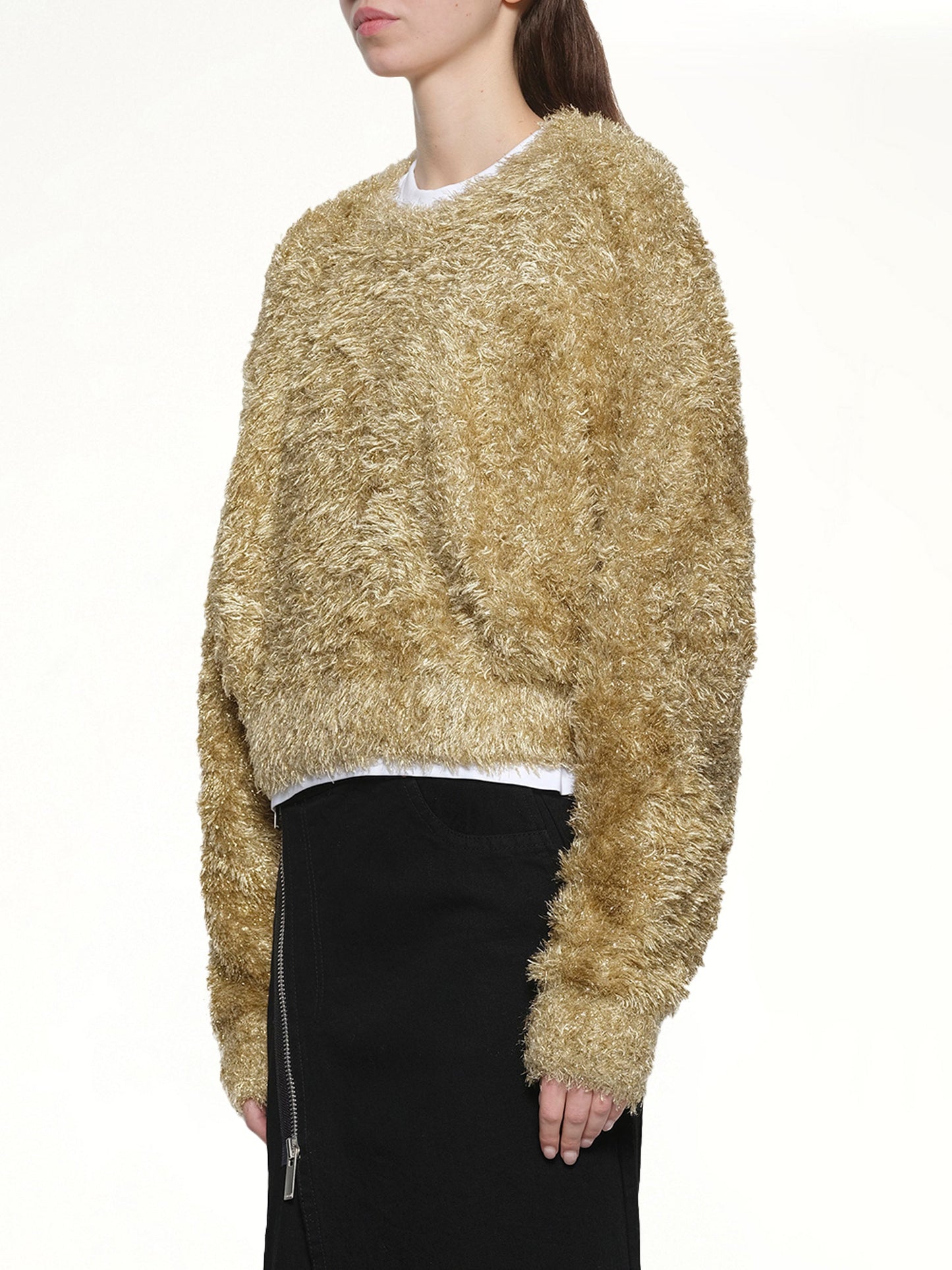 NOIR KEI NINOMIYA Polyester Lame Knit (Gold)