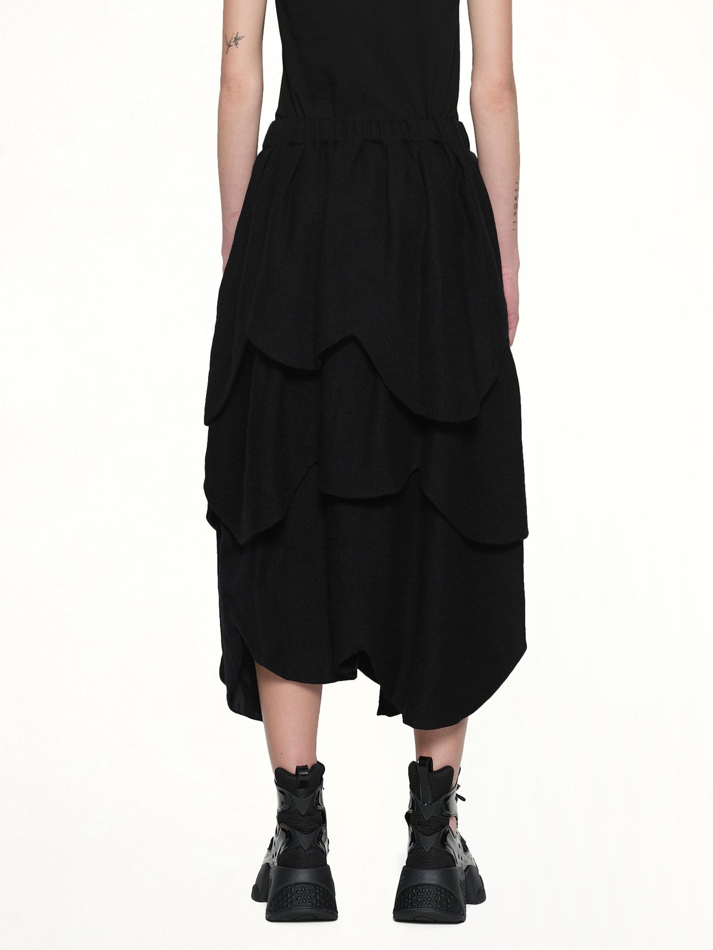 NOIR KEI NINOMIYA Gathered Skirt (Black)