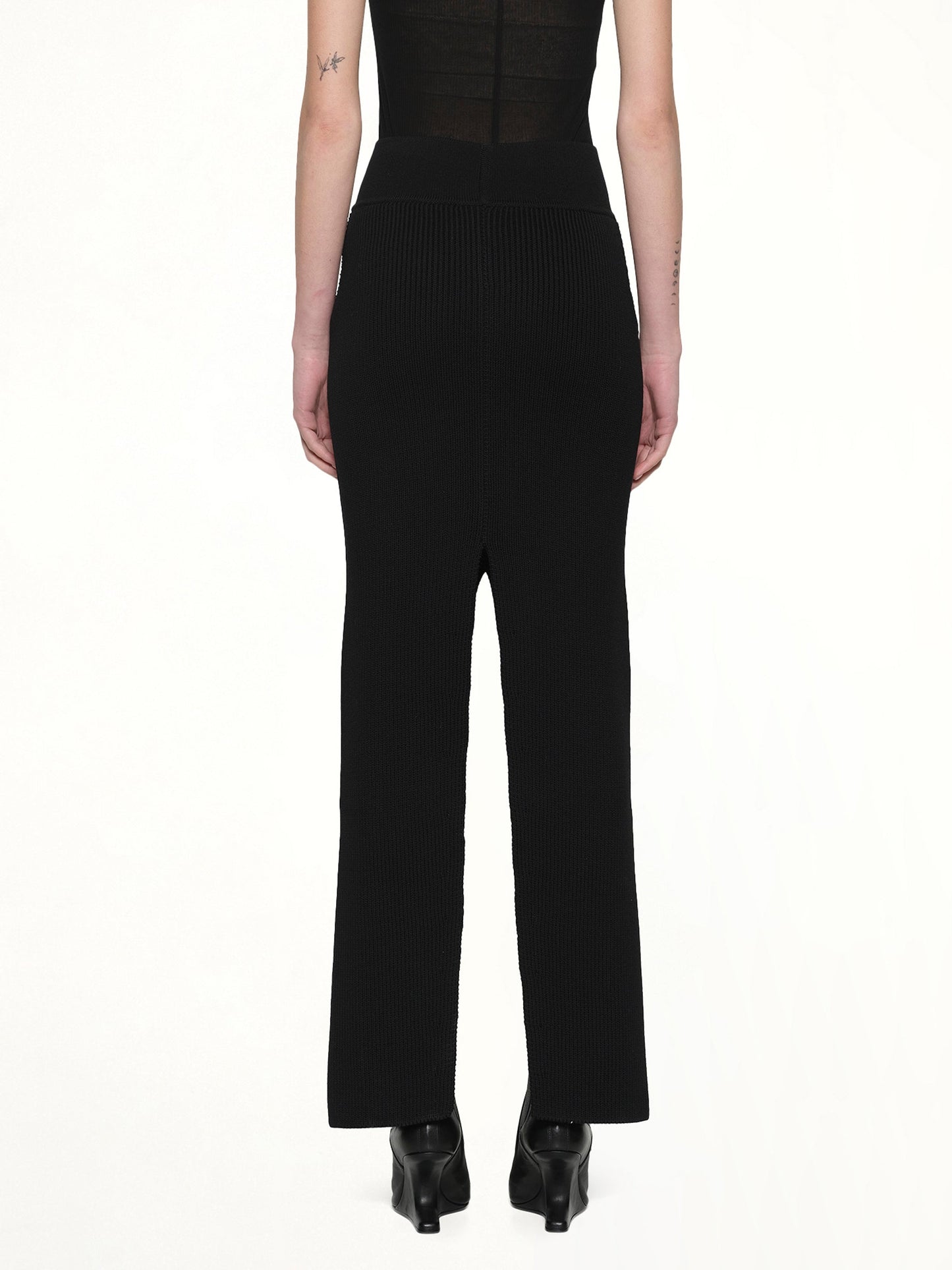 RICK OWENS Short Sliced Skirt (Black)