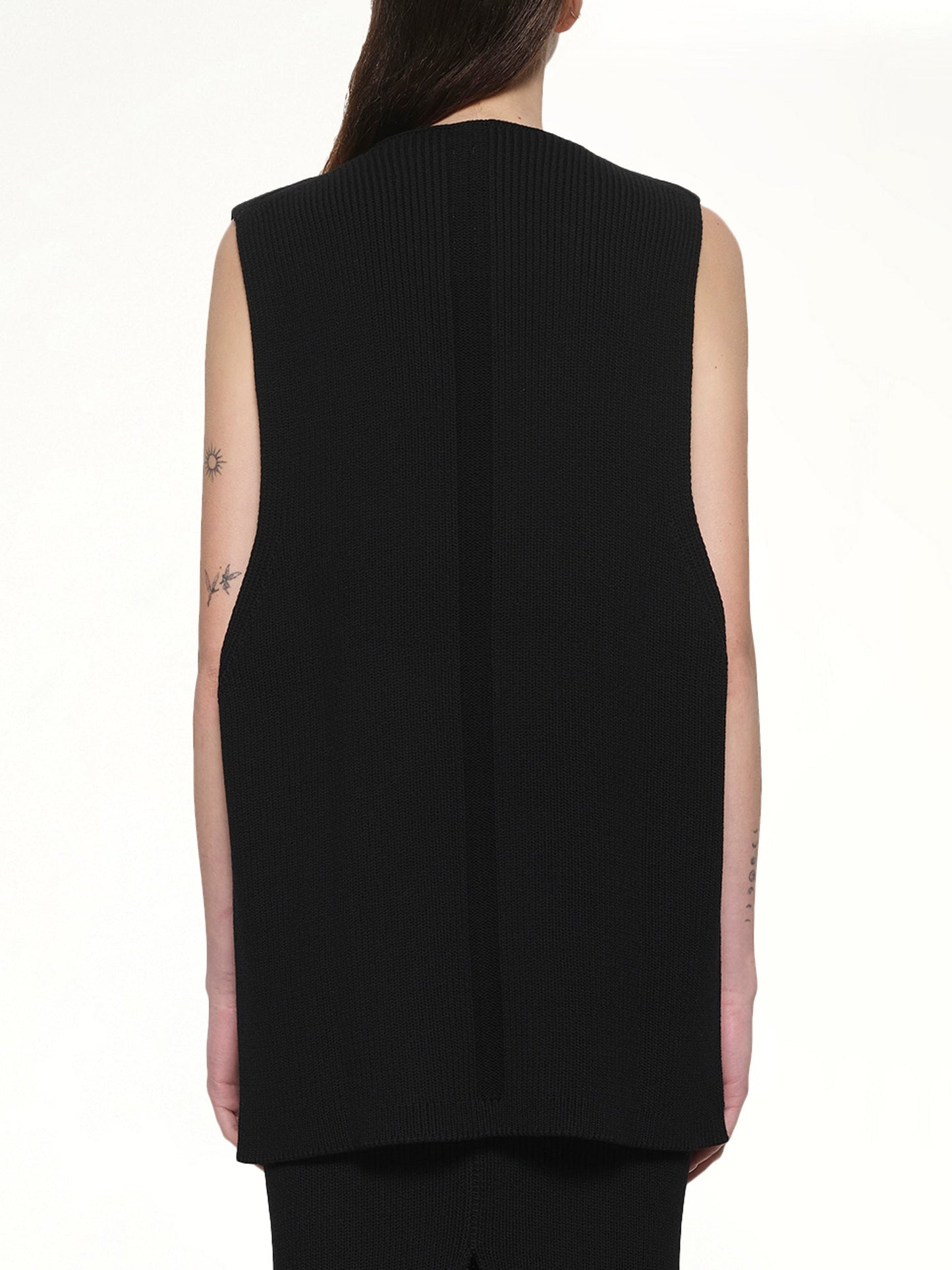 RICK OWENS V Neck Top (Black)