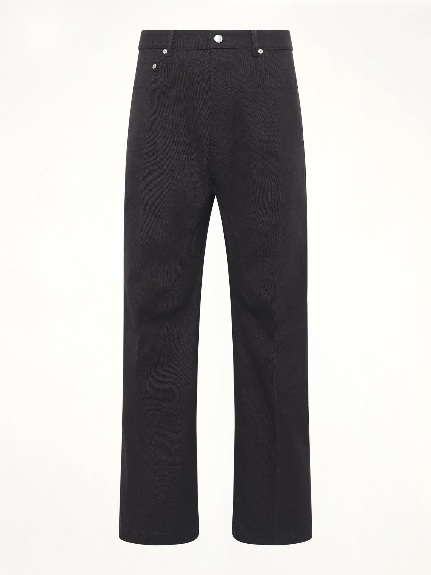 RICK OWENS Cotton Whipcord Geth Jeans (Black)