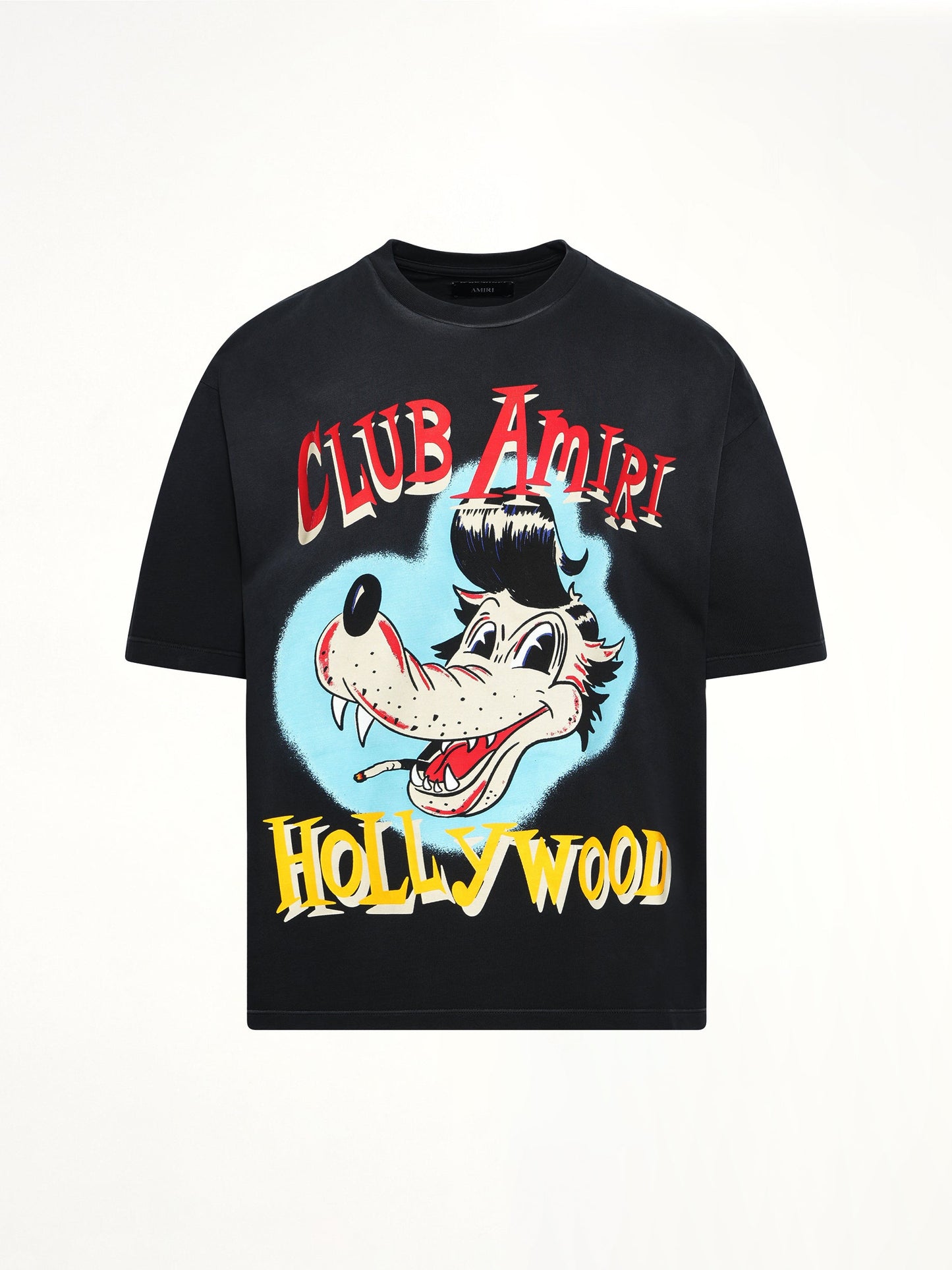 AMIRI Club Amiri Wolf Oversized Tee (Black)