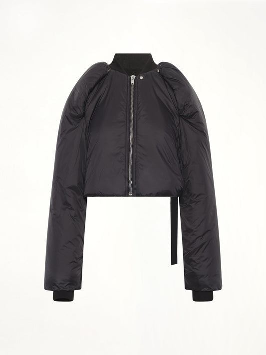 RICK OWENS DRKSHDW Convertible Padded Jacket (Black)