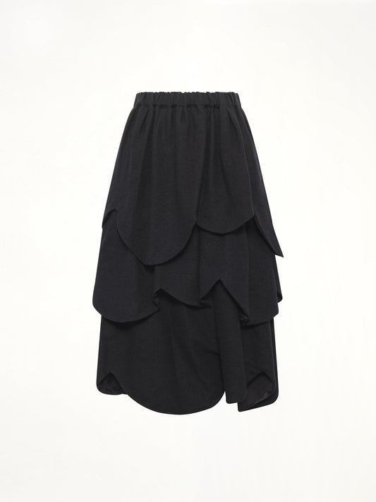 NOIR KEI NINOMIYA Gathered Skirt (Black)