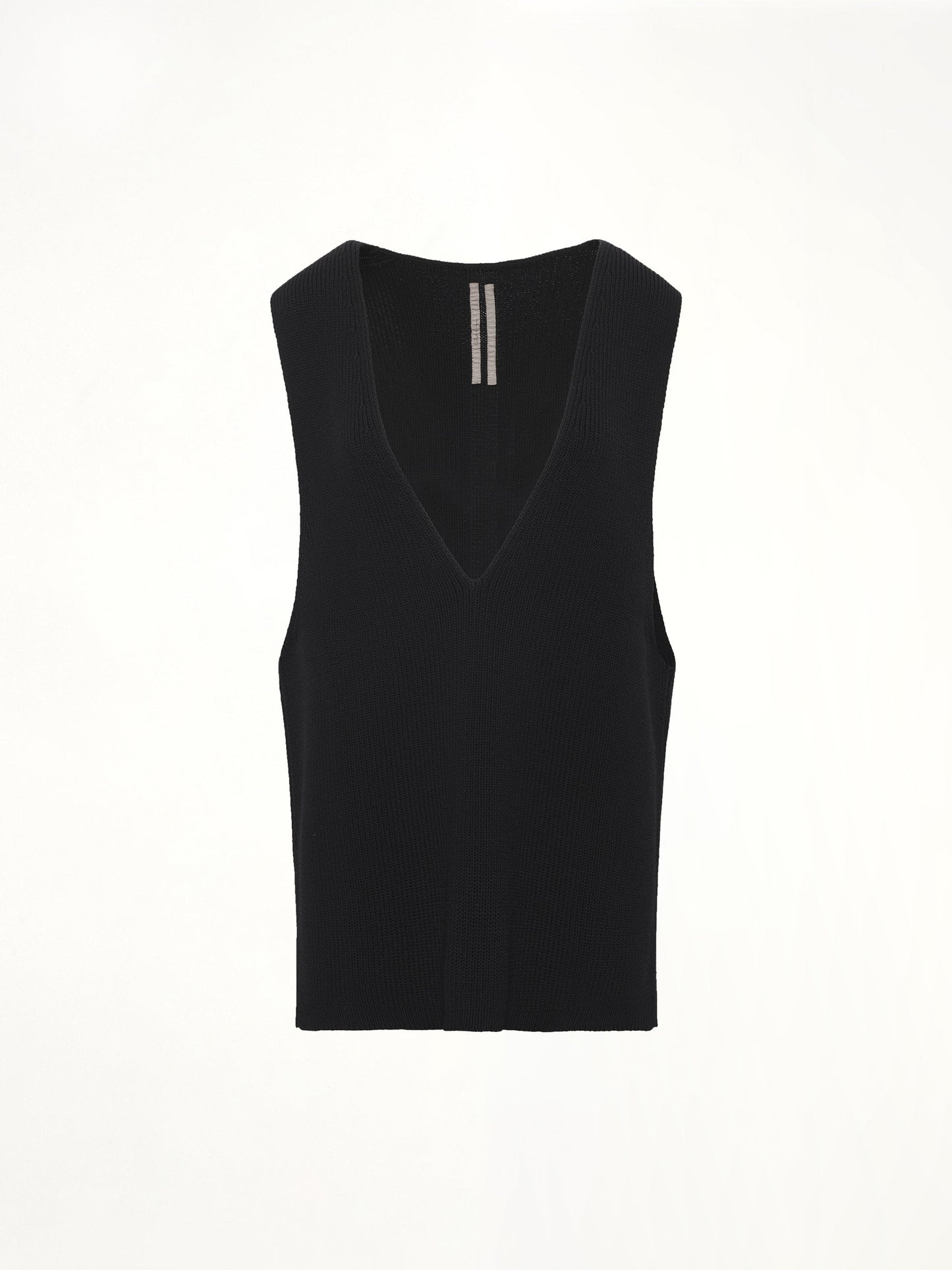 RICK OWENS V Neck Top (Black)