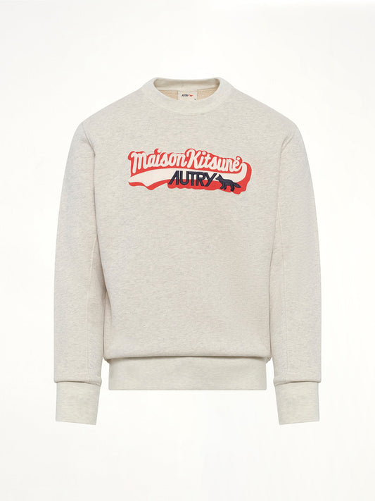 Autry x Maison Kitsune Sweatshirt (Grey Melange)