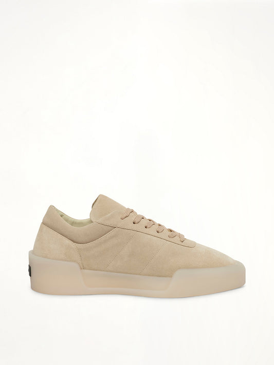 Image of Sneakers. Productname: FEAR OF GOD Aerobic Low Sneaker in Oat colour by brand - FEAR OF GOD