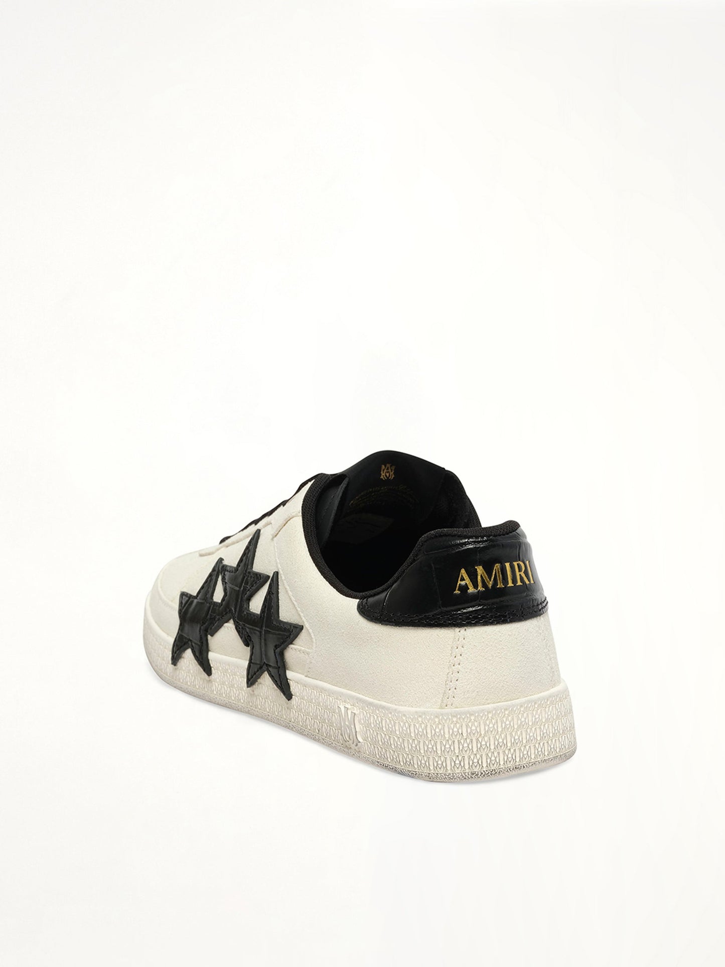AMIRI Croc Debossed Pacific Sneaker (Black)
