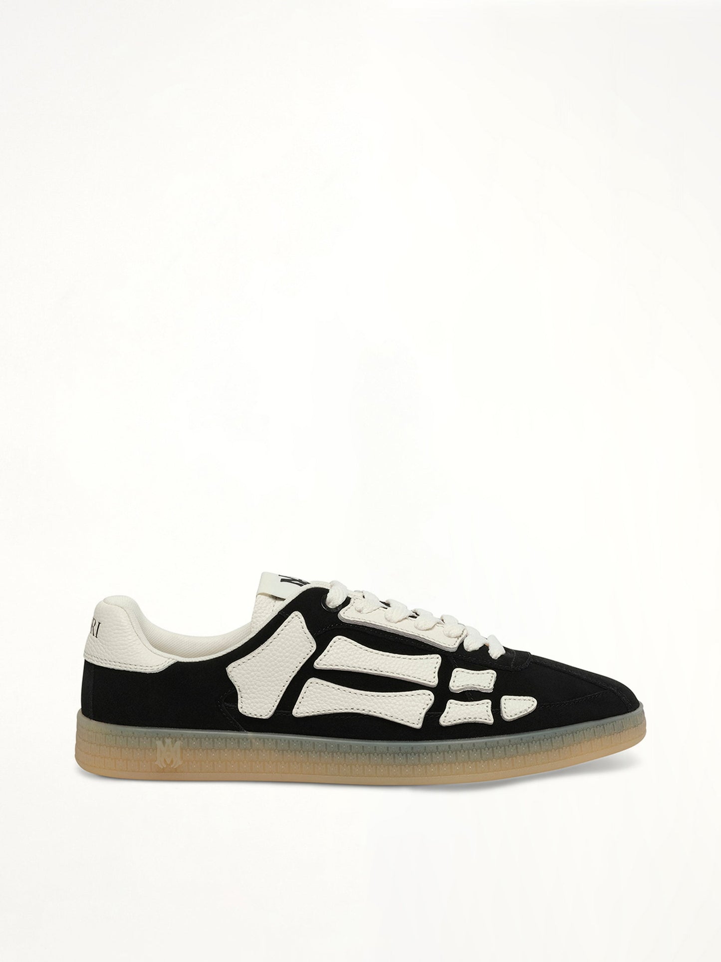 Image of Sneakers. Product name - Pacific Bones Sneaker in Black colour by brand - AMIRI