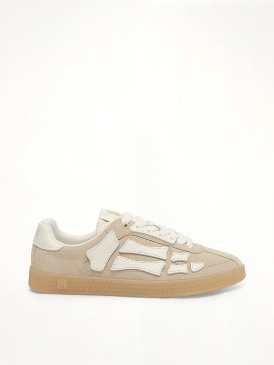 Image of Sneakers. Product name - Pacific Bones Sneaker in Beige colour by brand - AMIRI