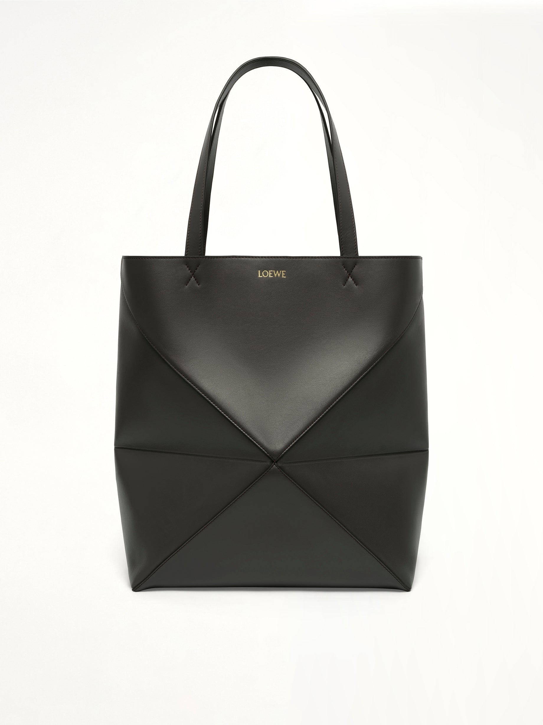 Image of Bags. Product name - Puzzle Fold Tote XL in Grey colour by brand - LOEWE