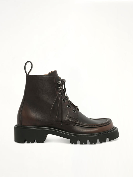 Image of Boots. Product name - Sierra Bootie Donut in Brown colour by brand - LOEWE