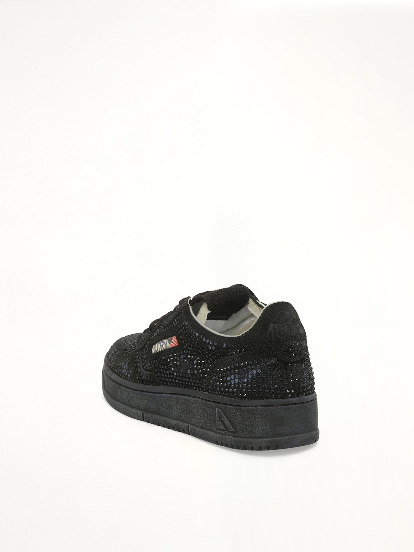 AUTRY Medalist Low Strass Sneaker (Black)