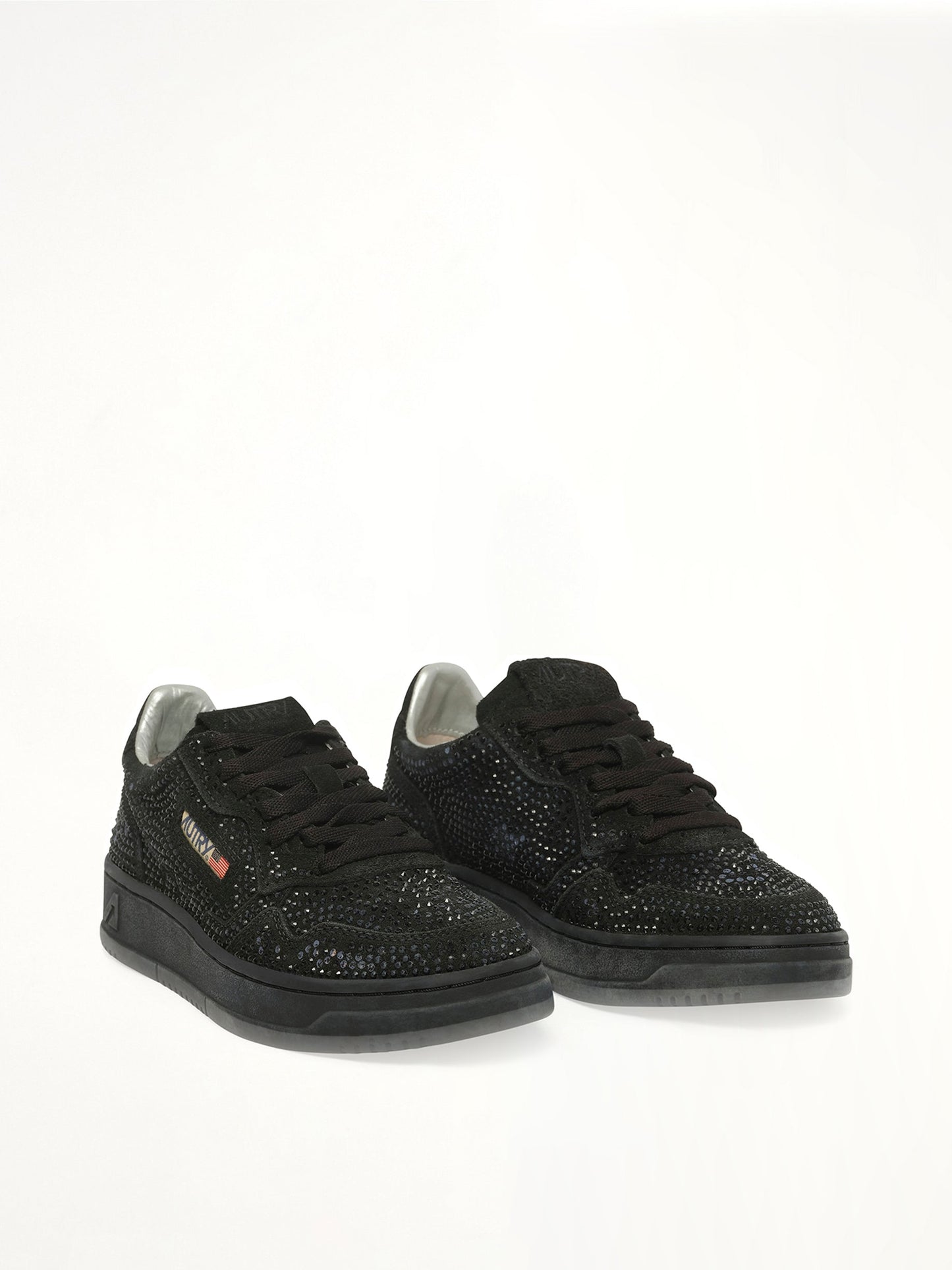 AUTRY Medalist Low Strass Sneaker (Black)