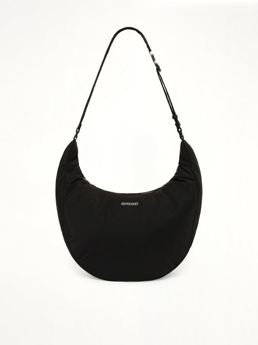 Image of Bags. Productname: REPRESENT Padded Sling Bag in Black colour by brand - REPRESENT