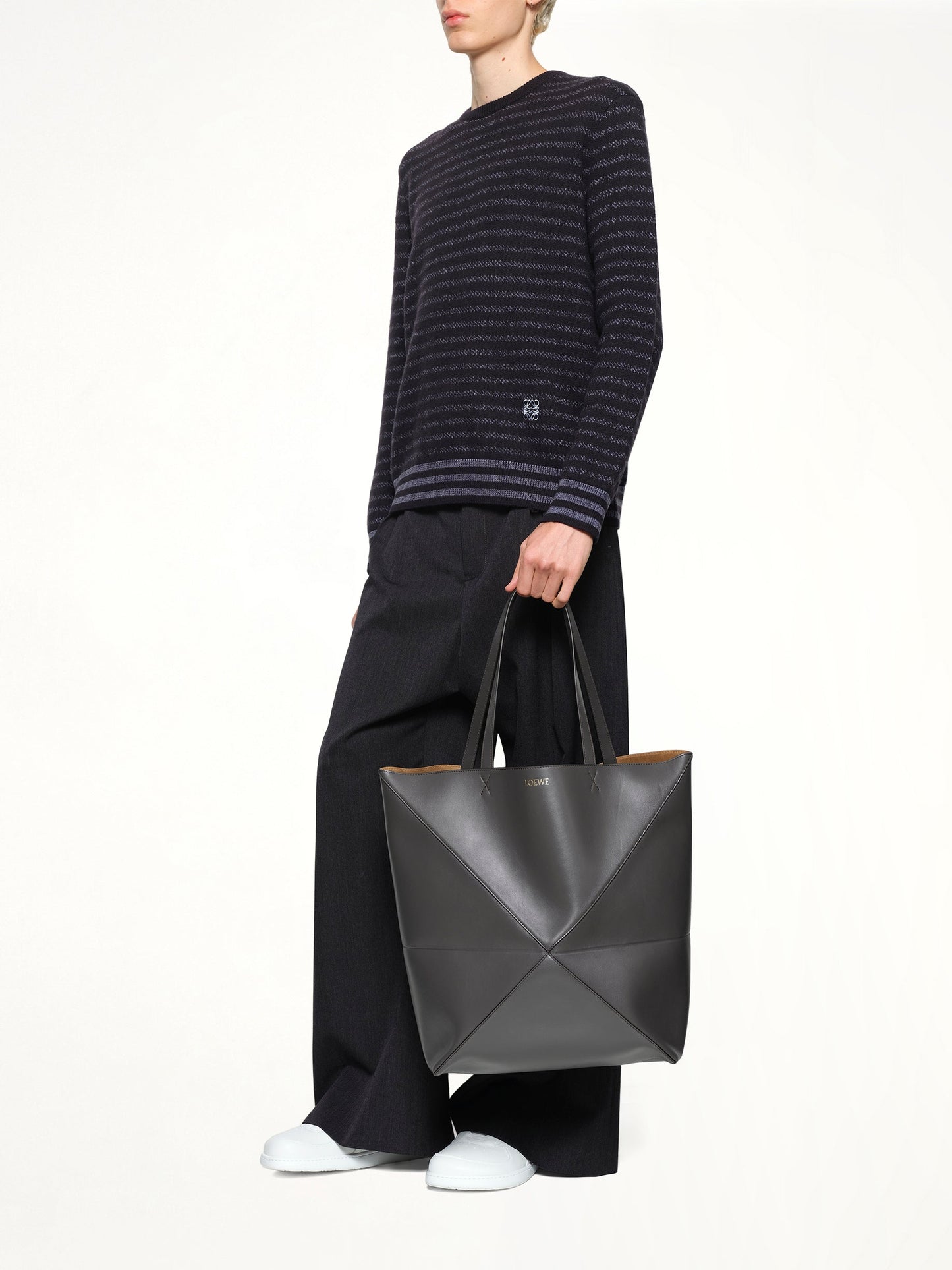 LOEWE Puzzle Fold Tote XL (Grey)