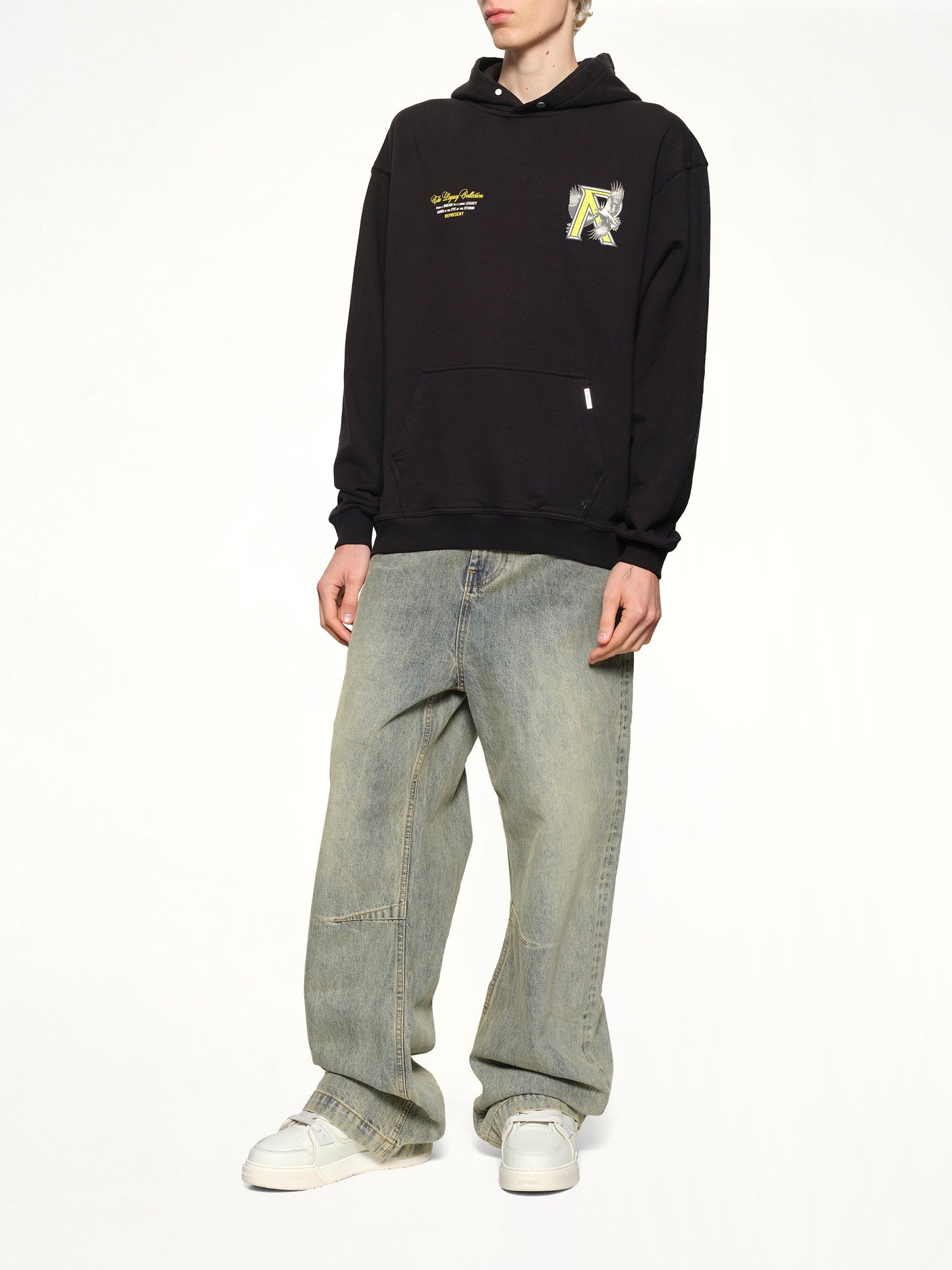 REPRESENT Legacy Falcon Hoodie (Jet Black)