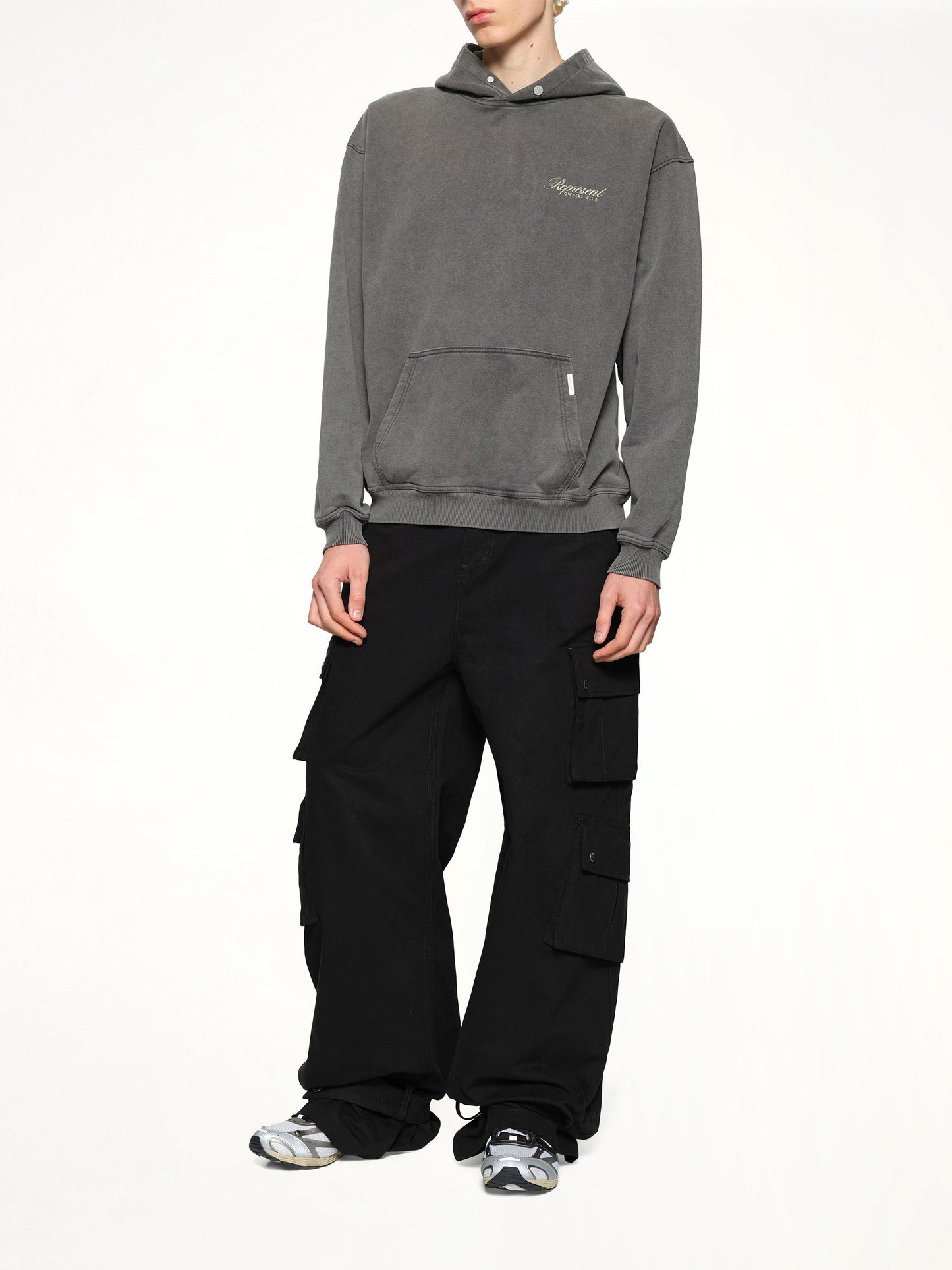 Represent Owners Club Script Hoodie (Grey)