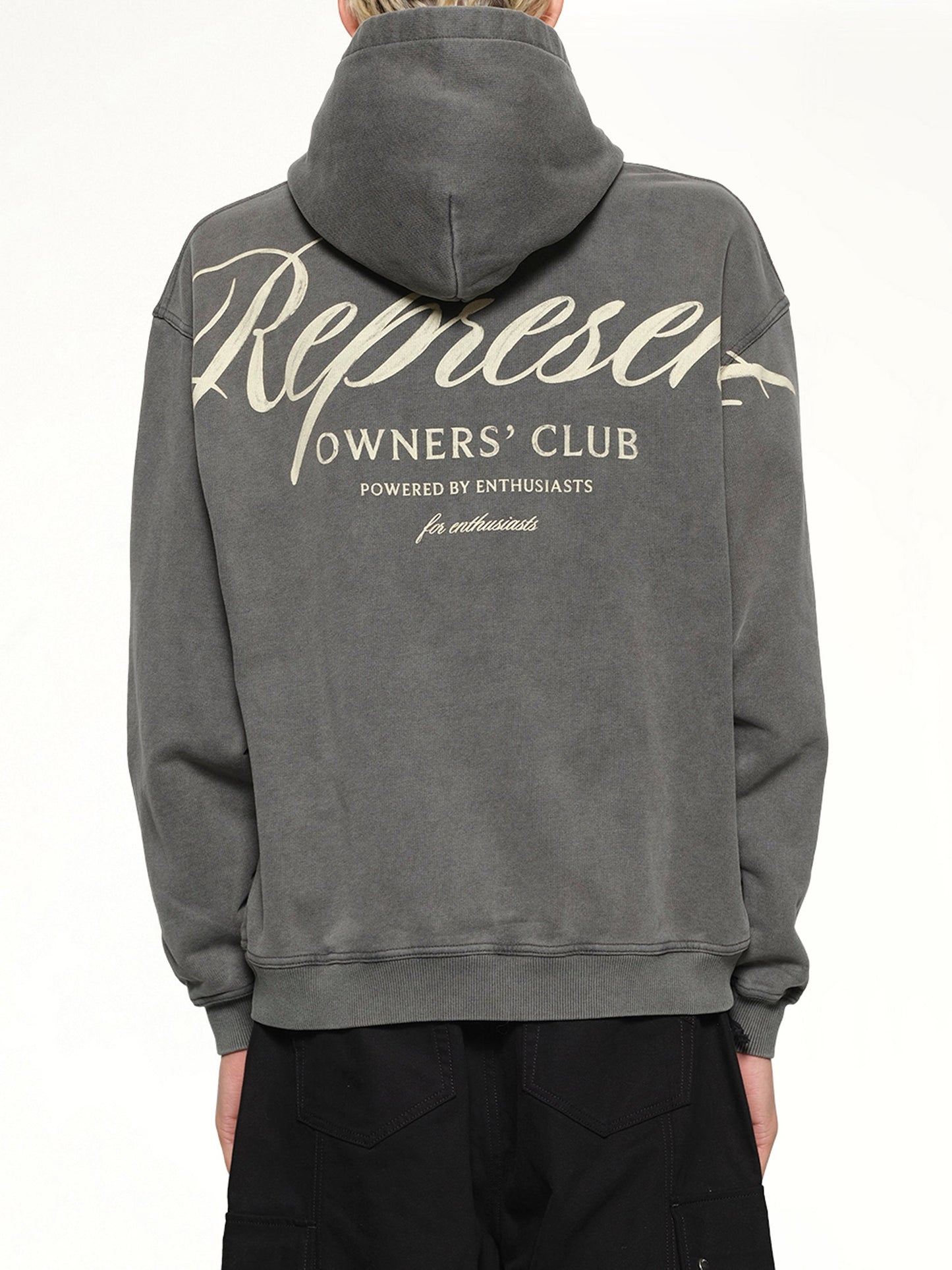 Represent Owners Club Script Hoodie (Grey)