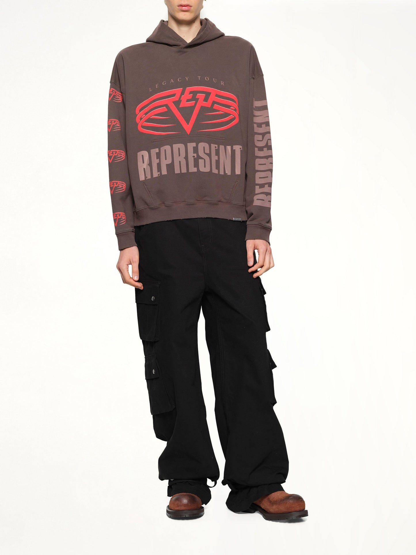 REPRESENT Reversible Living Legacy Falcon Hoodie (Nero)