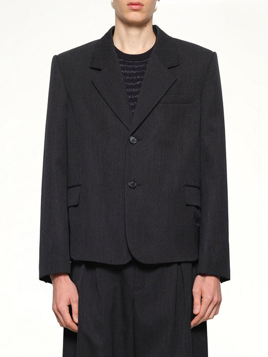 Image of Coats & Jackets. Product name - Wool Jacket in Grey colour by brand - LOEWE