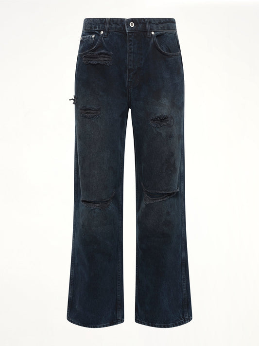 REPRESENT R3 Distressed Baggy Denim (Petrol)
