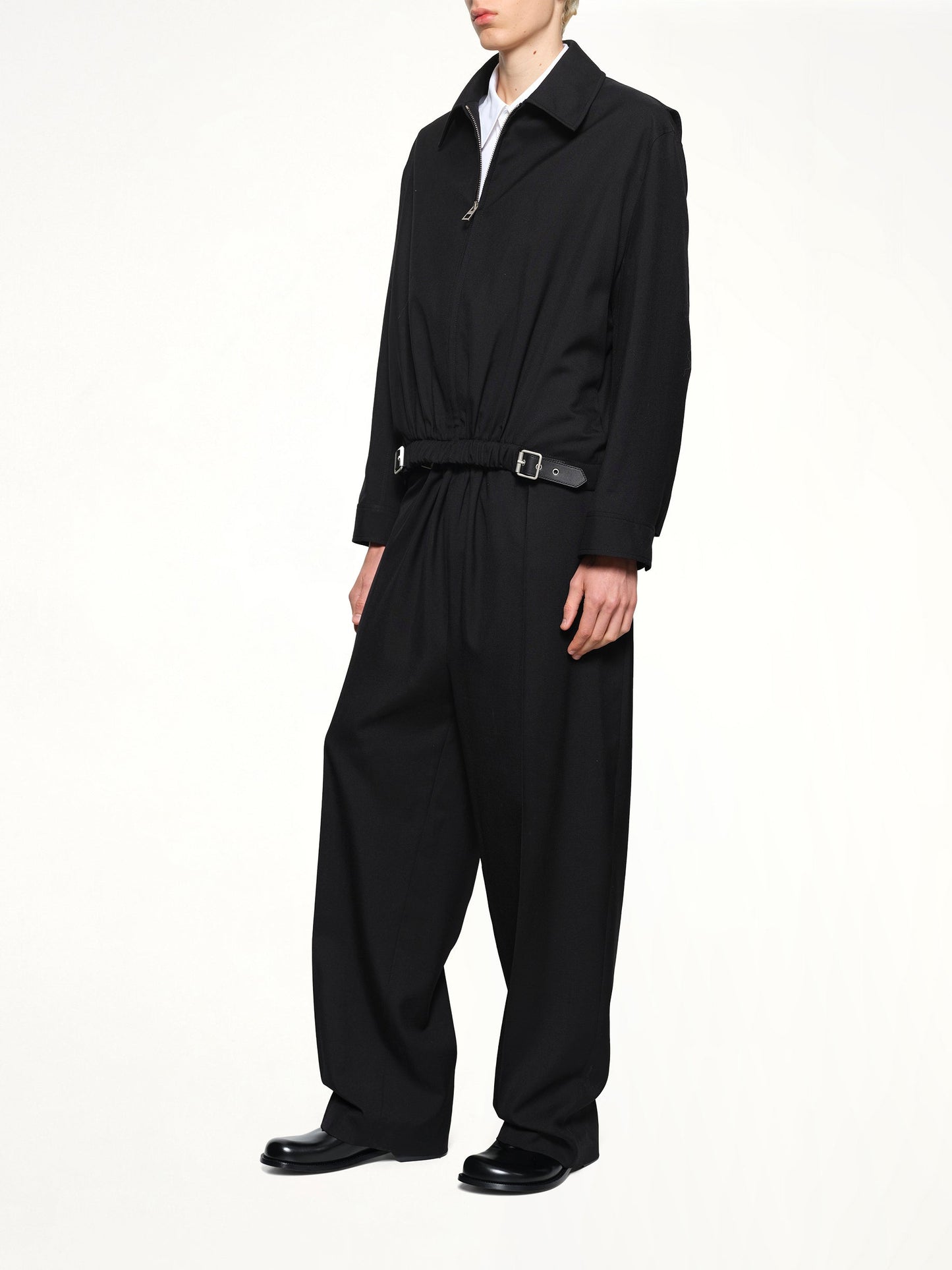 LOEWE Belted Trousers (Black)