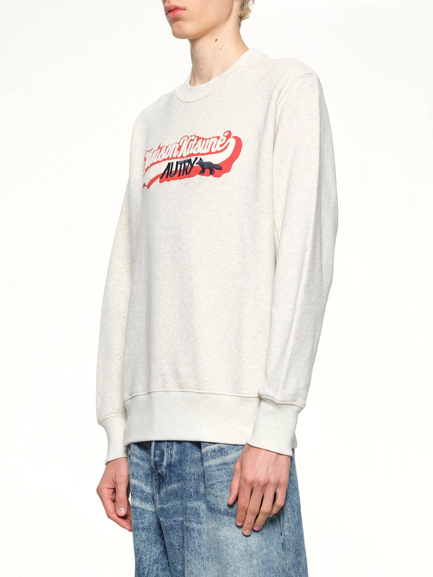 Autry x Maison Kitsune Sweatshirt (Grey Melange)