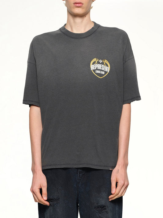 Represent Angel Border T-Shirt (Stained Black)