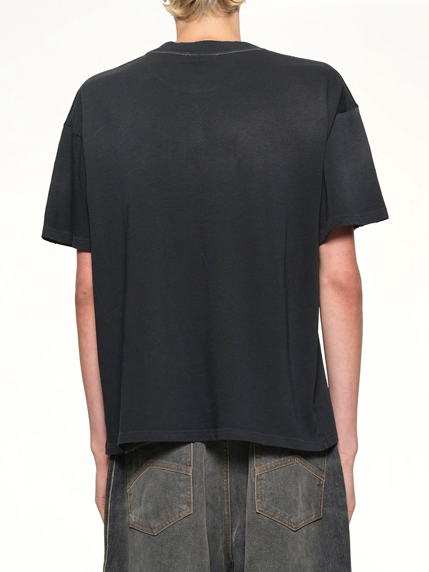 Represent Legacy Crest T-Shirt (Stained Black)
