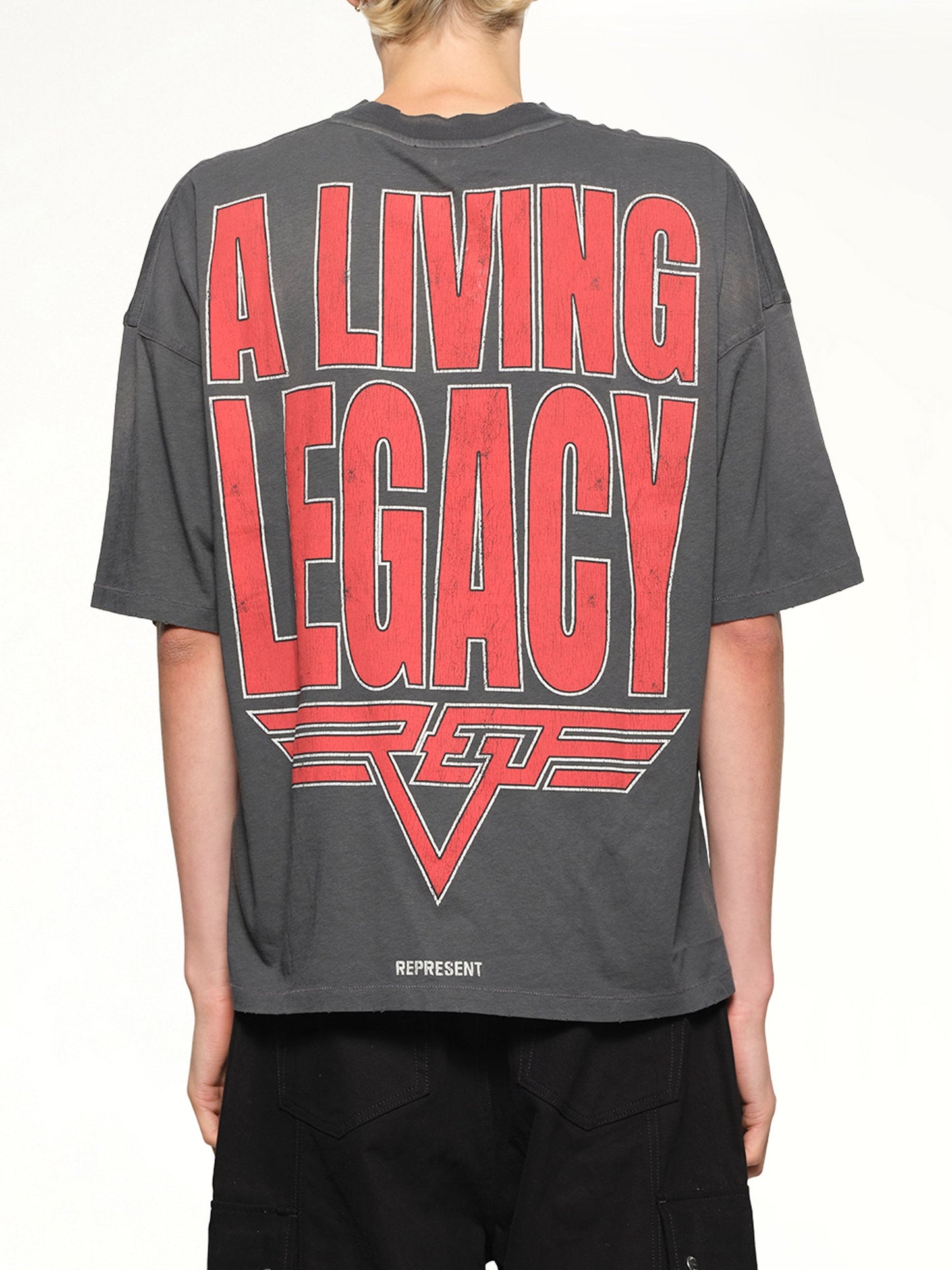 Represent Living Legacy T-Shirt (Sun Fade Grey)