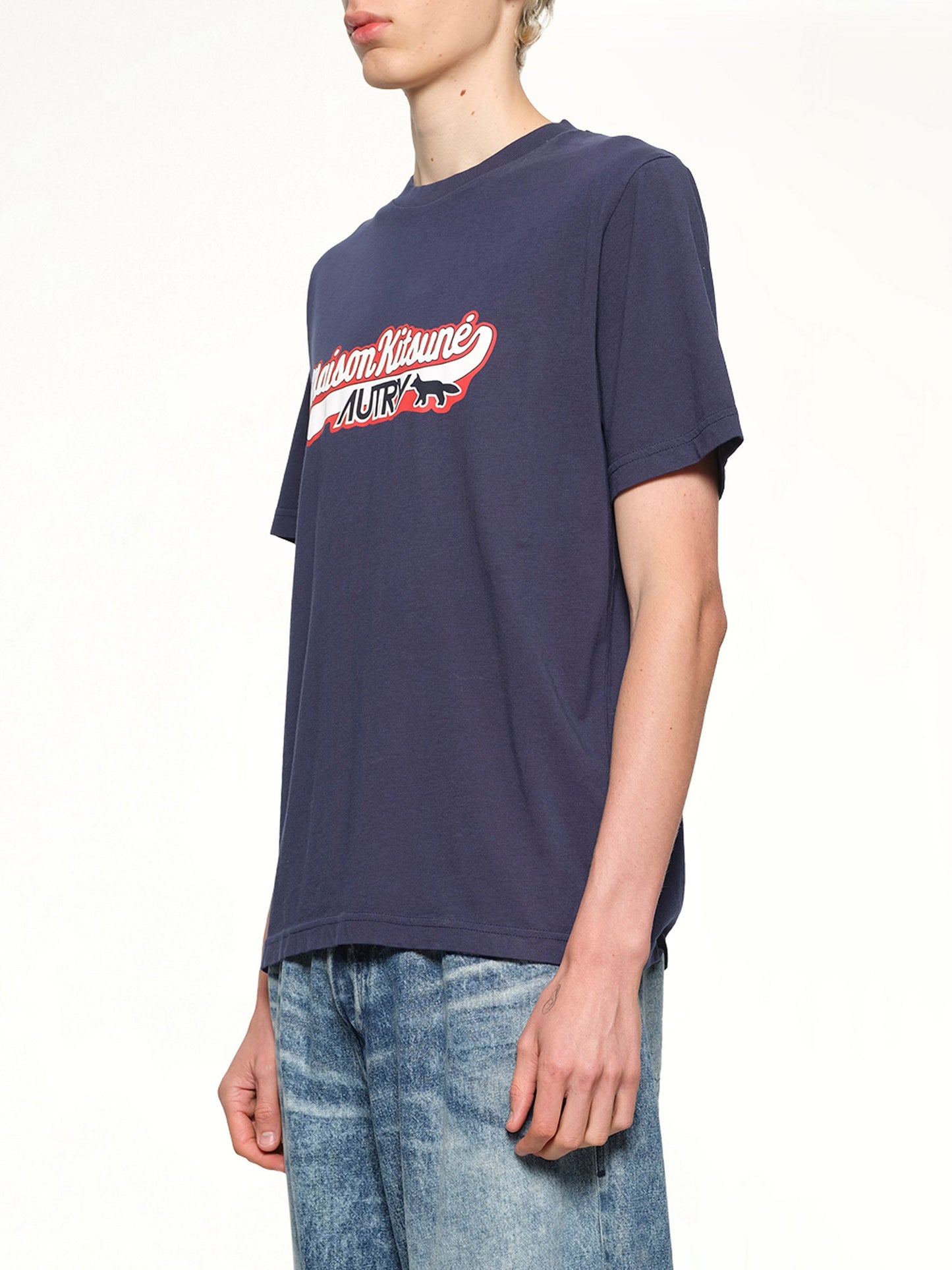 Autry x Maison Kitsune T-Shirt (Blue)