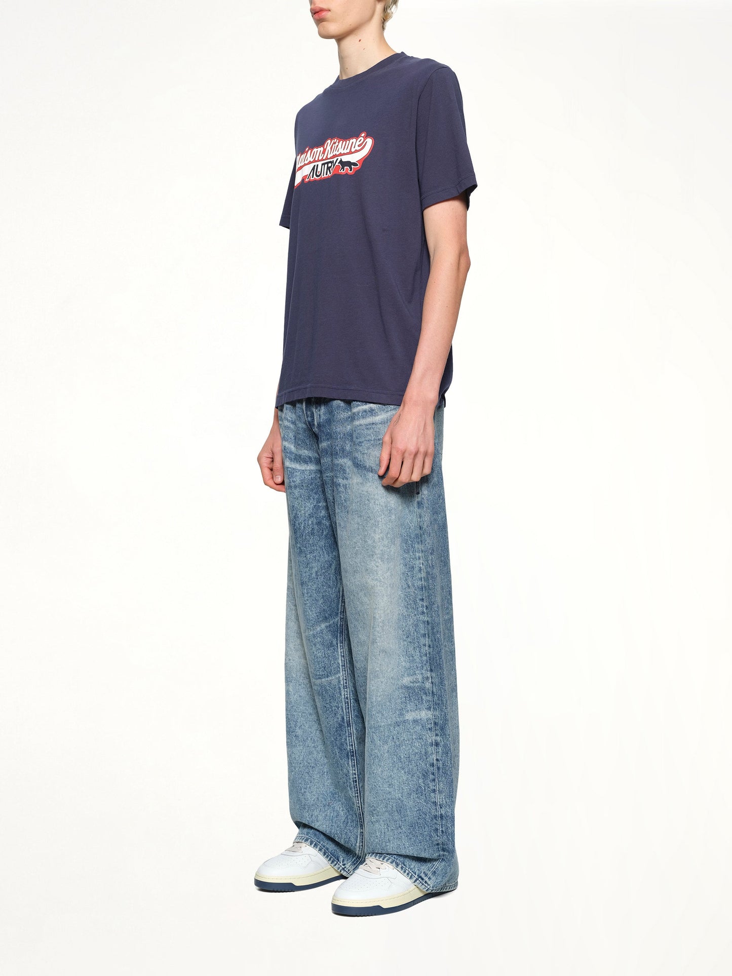 Autry x Maison Kitsune T-Shirt (Blue)