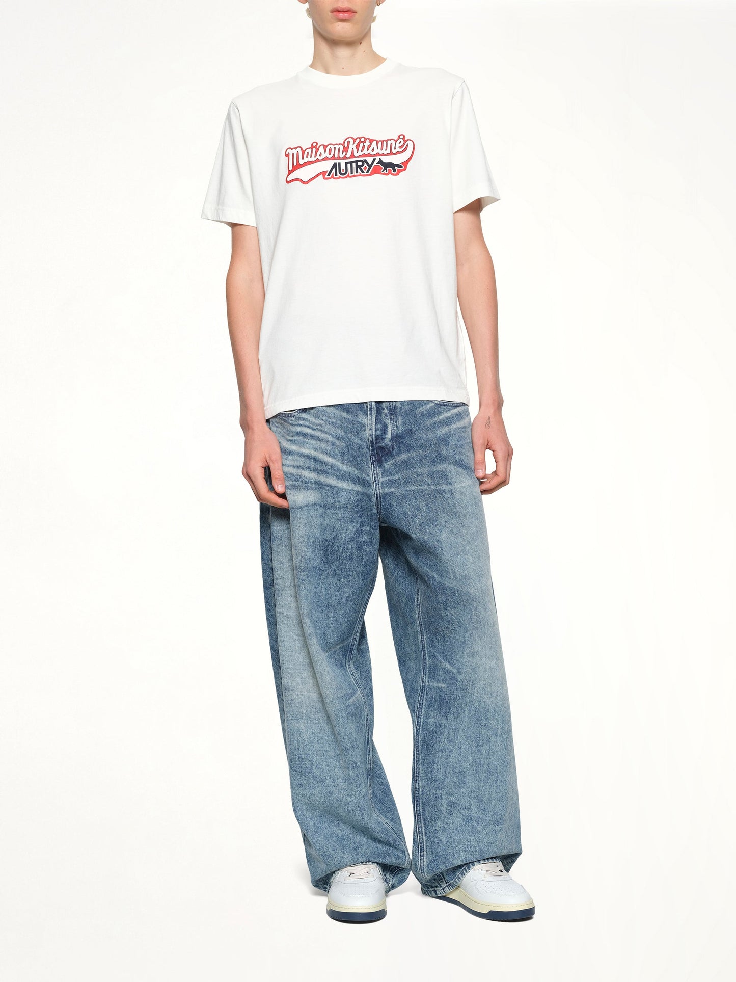 Autry x Maison Kitsune T-Shirt (White)