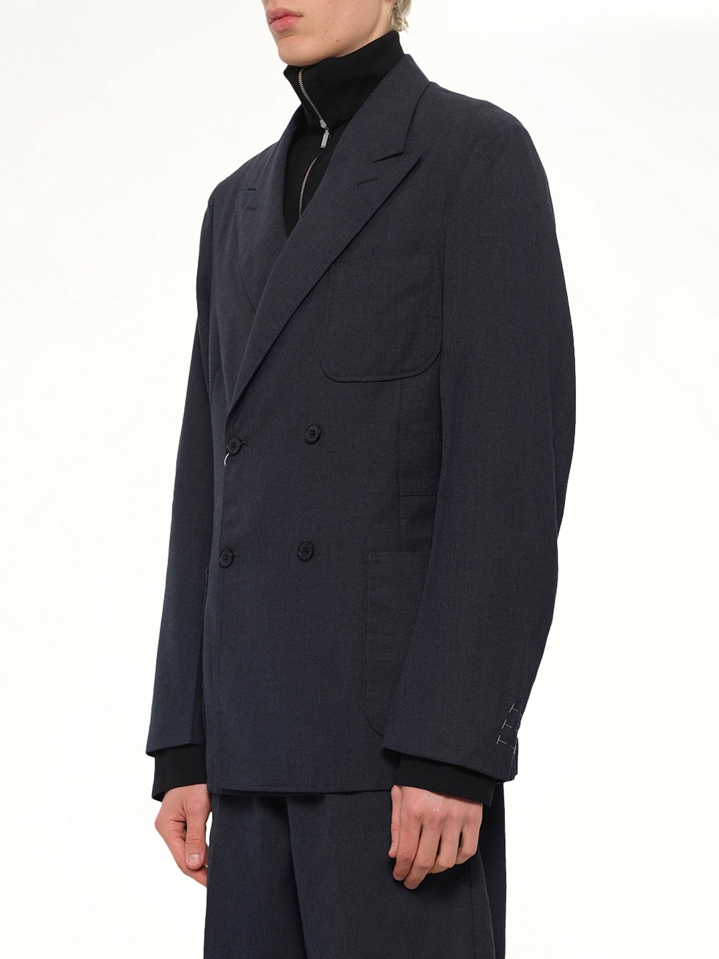 MAISON MARGIELA Wool Jacket (Dark Blu)