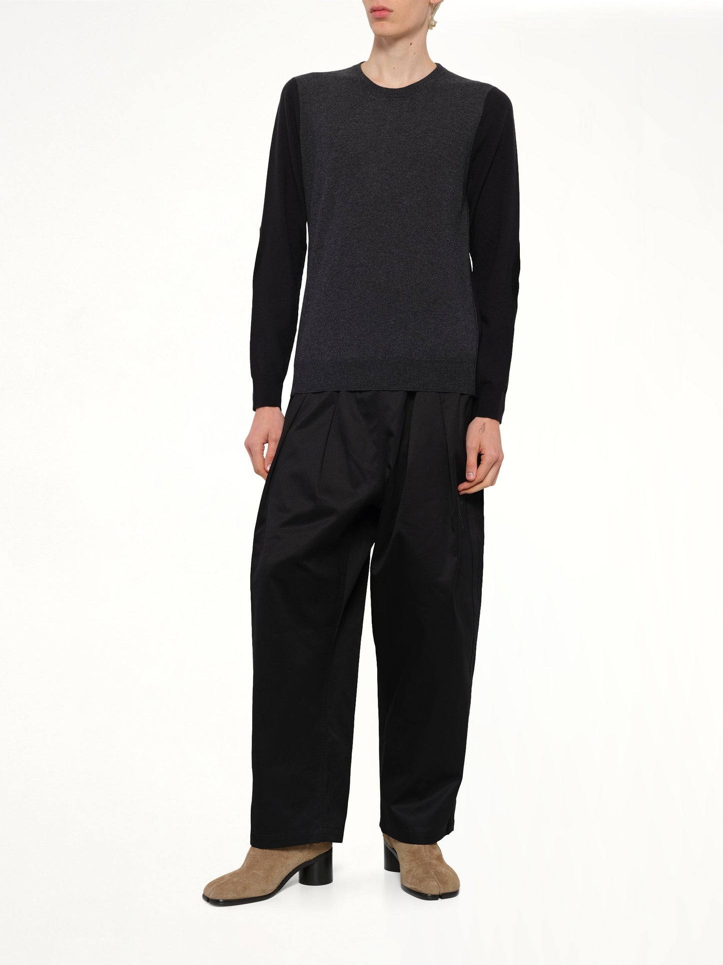 MAISON MARGIELA Two-Tone Sweater (Grey)