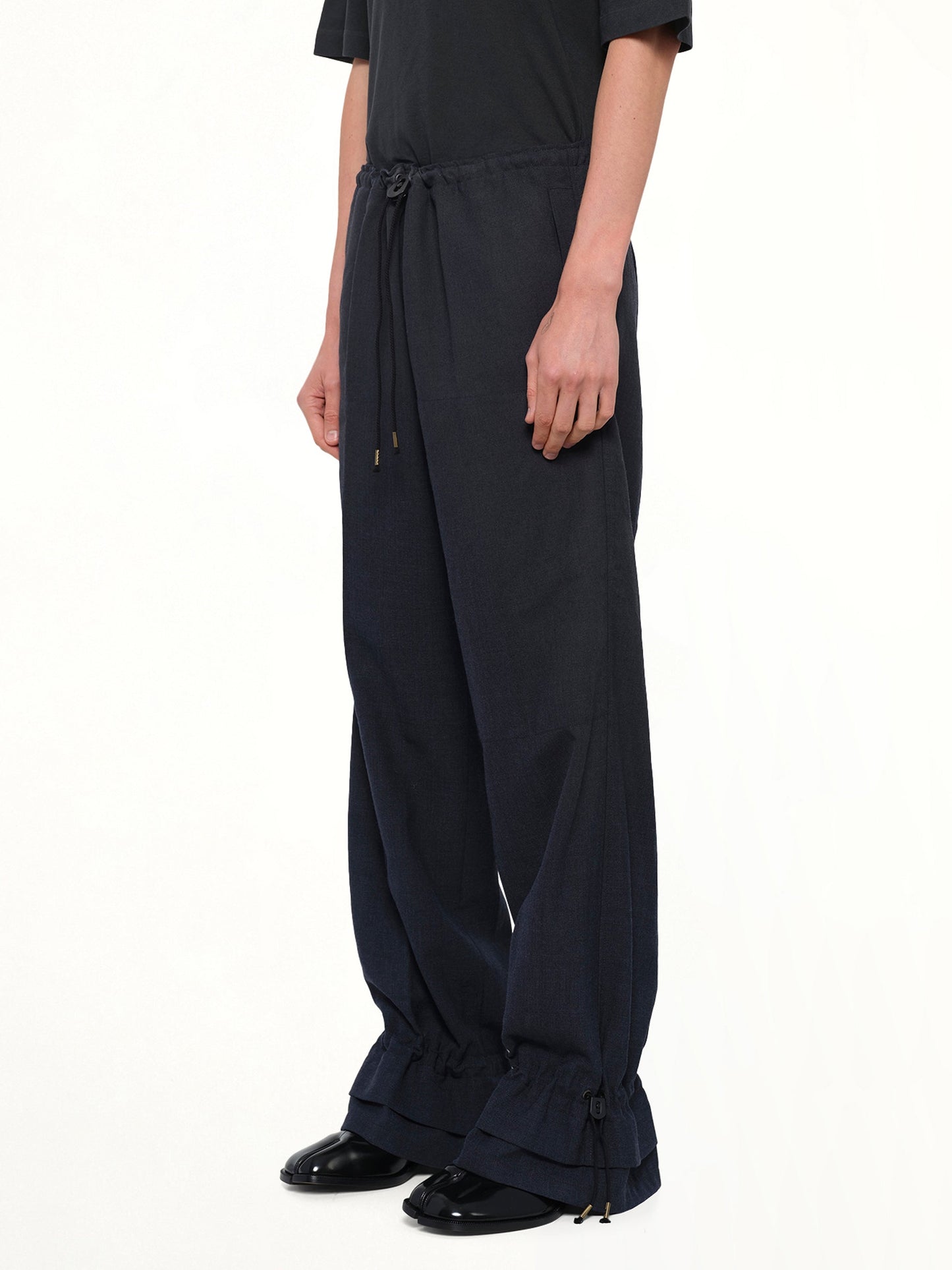 MAISON MARGIELA Wool Pants (Dark Blu)