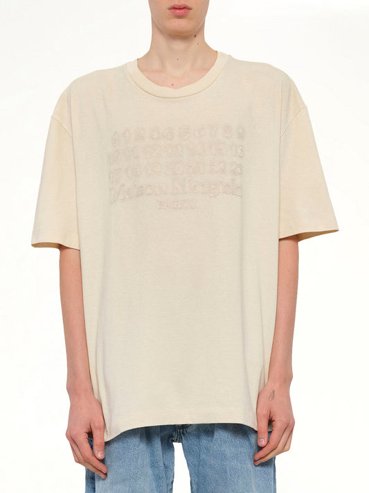 Image of T-Shirts. Product name - Memory of Logo T-Shirt in Natural colour by brand - MAISON MARGIELA