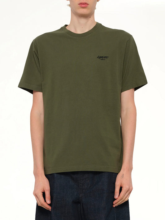 Image of T-Shirts. Product name - Kenzo x Futura 2000 T-Shirt in Olive colour by brand - KENZO