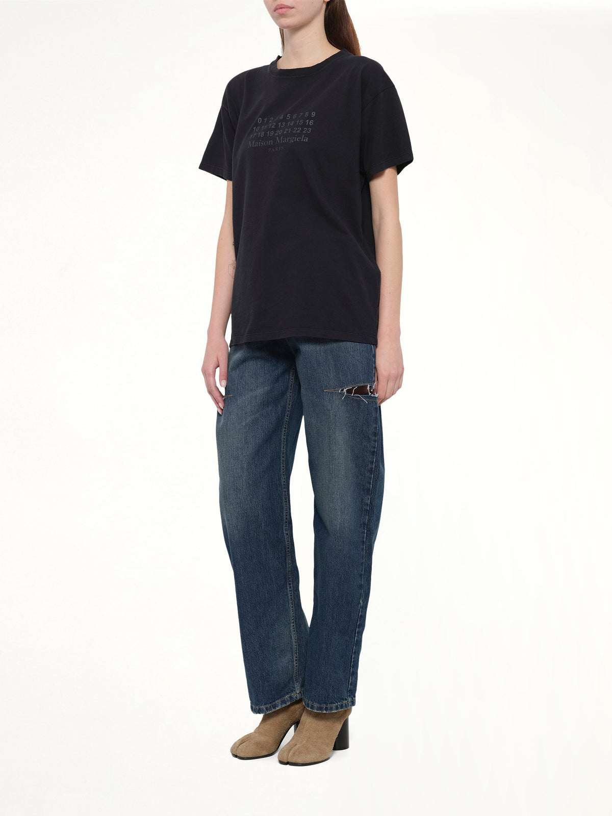 MAISON MARGIELA Slash Denim Jeans (Washed Indigo)