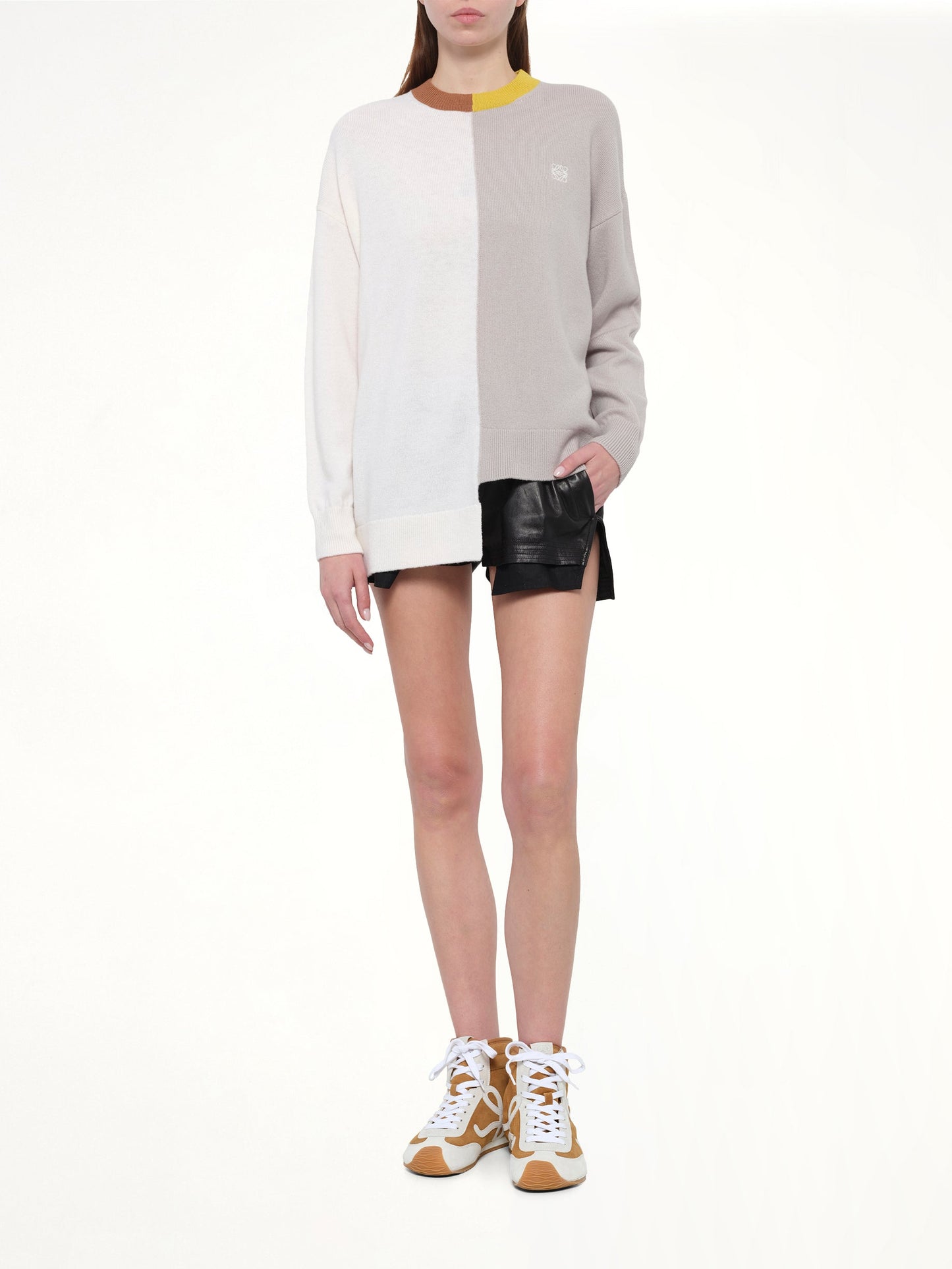 LOEWE Asymmetric Sweater (Mustard/Bronze)