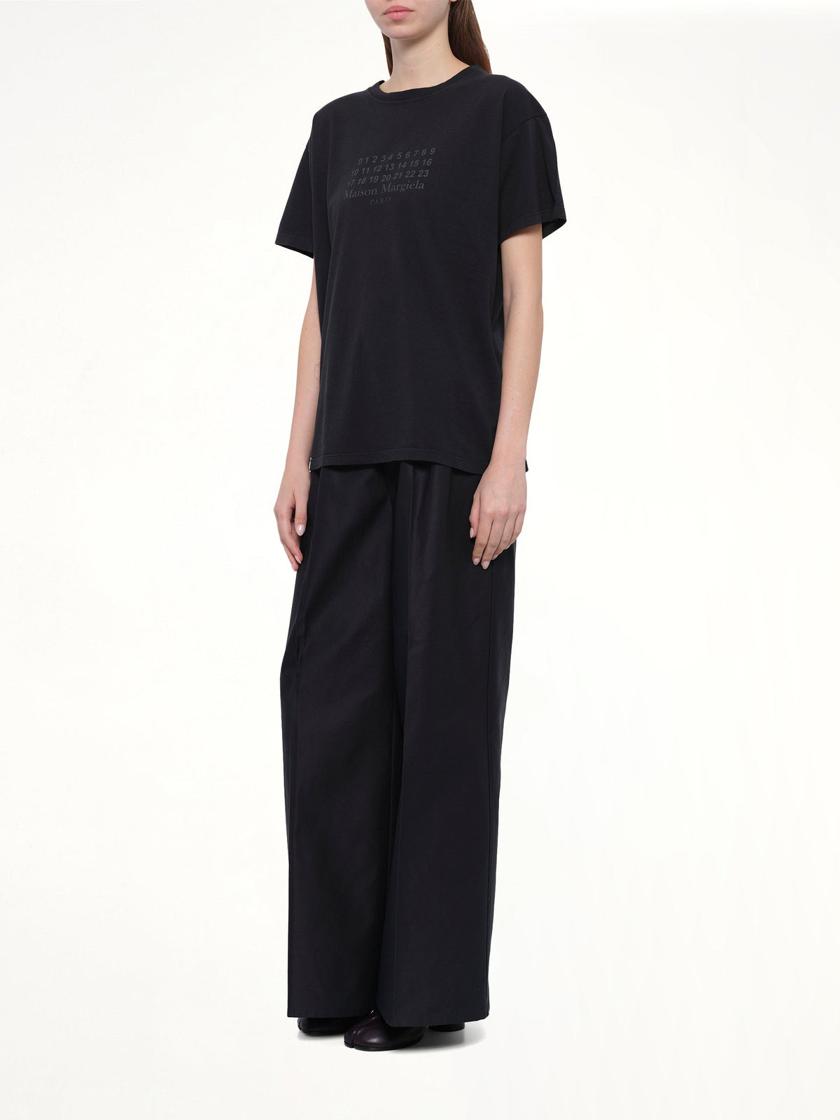 MAISON MARGIELA Cotton Palazzo Trouser (Black)